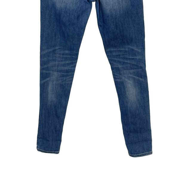 American Eagle Size 4 Super Stretch Hi Rise Jegging Distressed Skinny Blue Jeans - Picture 6 of 10